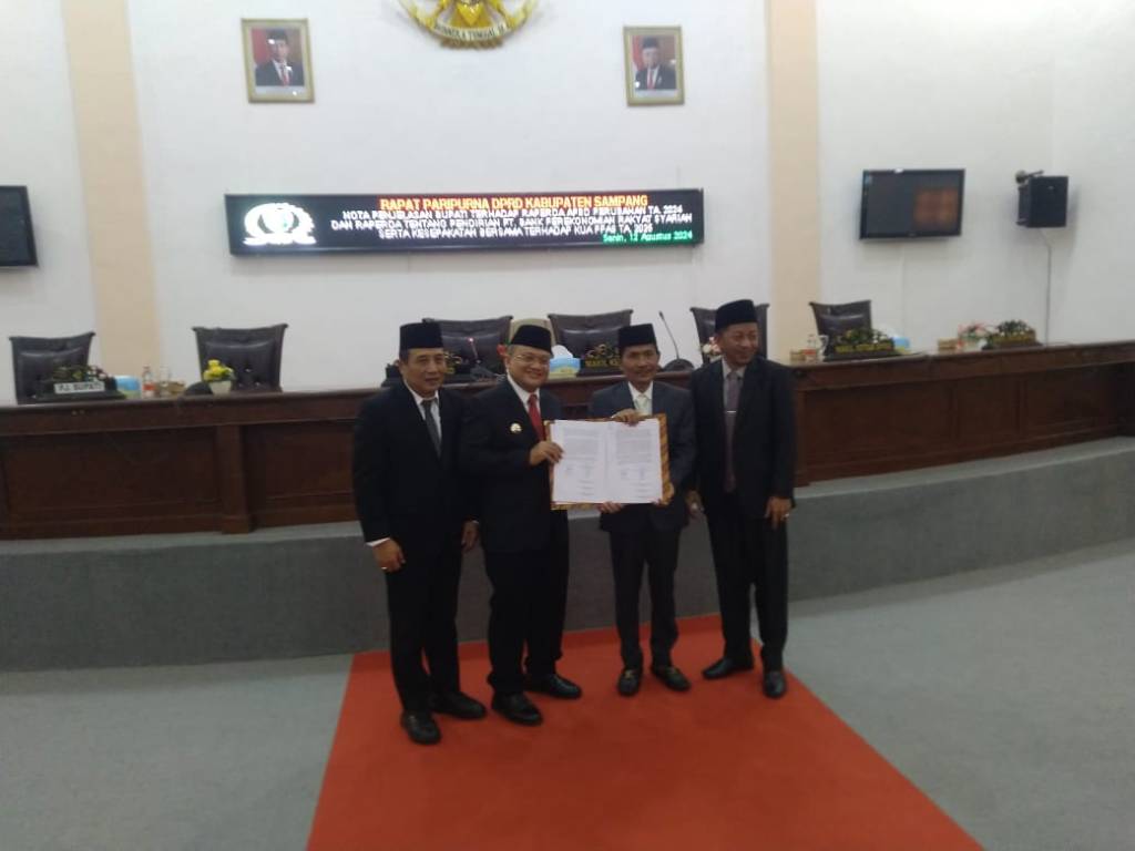 DPRD Sampang Paripurnakan Nota Penjelasan Perubahan APBD&nbsp;2024